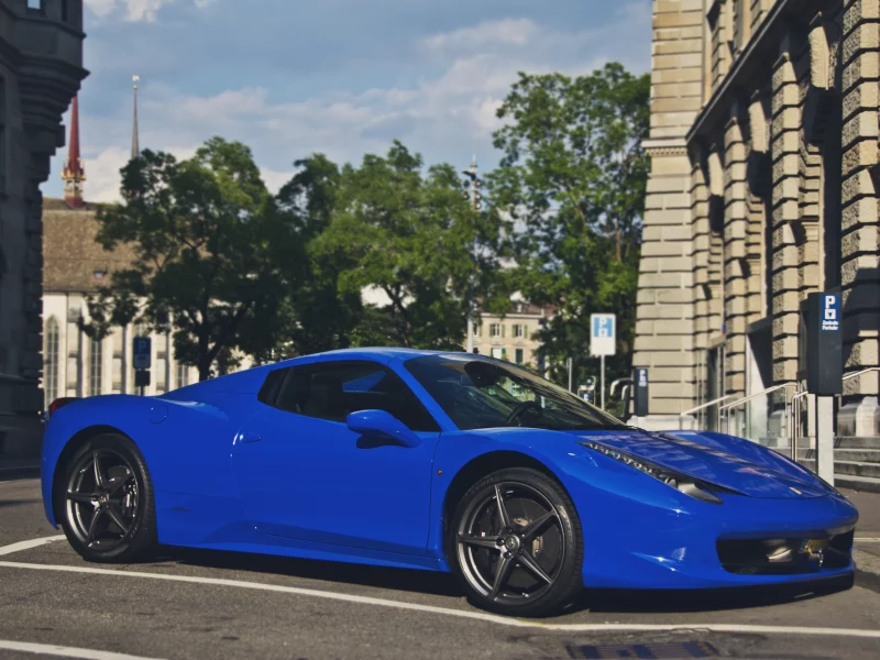 тюнинг, суперкар, феррари, синий, 458, spider, italia, ferrari