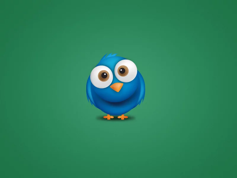 птаха, птица, животное, синий, twitter, минимализм