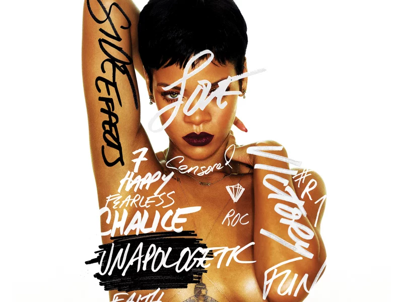 альбом, музыка, актриса, rihanna, unapologetic, певица, album cover
