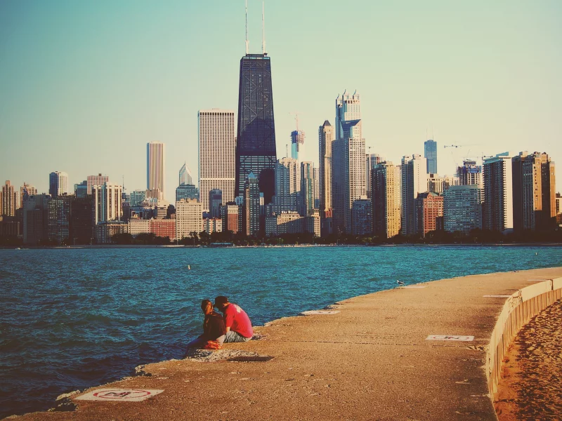 небоскребы, chicago, чикаго, мичиган