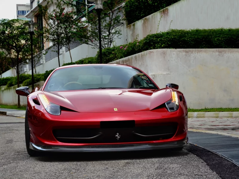 красный, red, ferrari, феррари, tuning, 458 italia, передок, италия