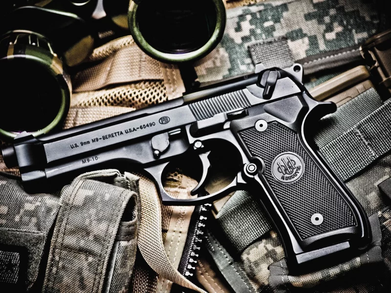 беретта m9, beretta m9, оружие, пистолет, калибра 9 мм