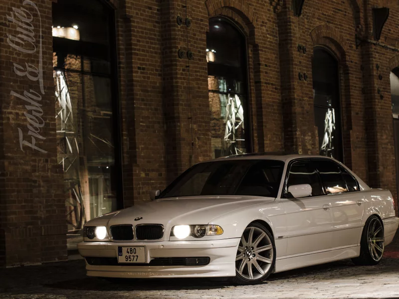 e38, белый, bmw 740, bumer, семёрка, бумер