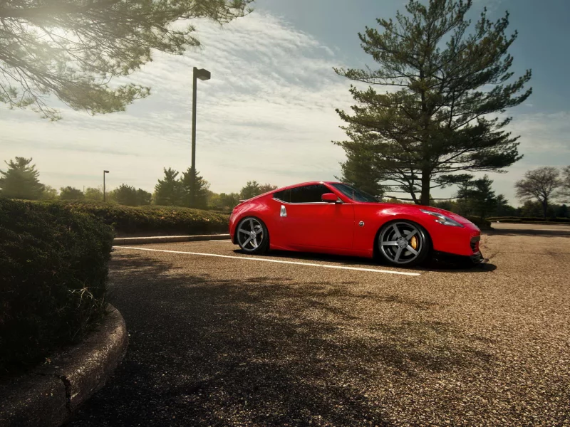 автомобиль, nissan 370z, ниссан, red, тюнинг, hd wallpaper