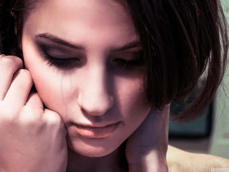 teen, cry, alone, girl, black