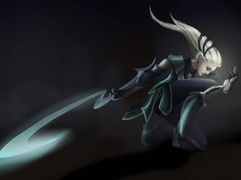 league of legends, diana, оружие, арт, девушка, lol