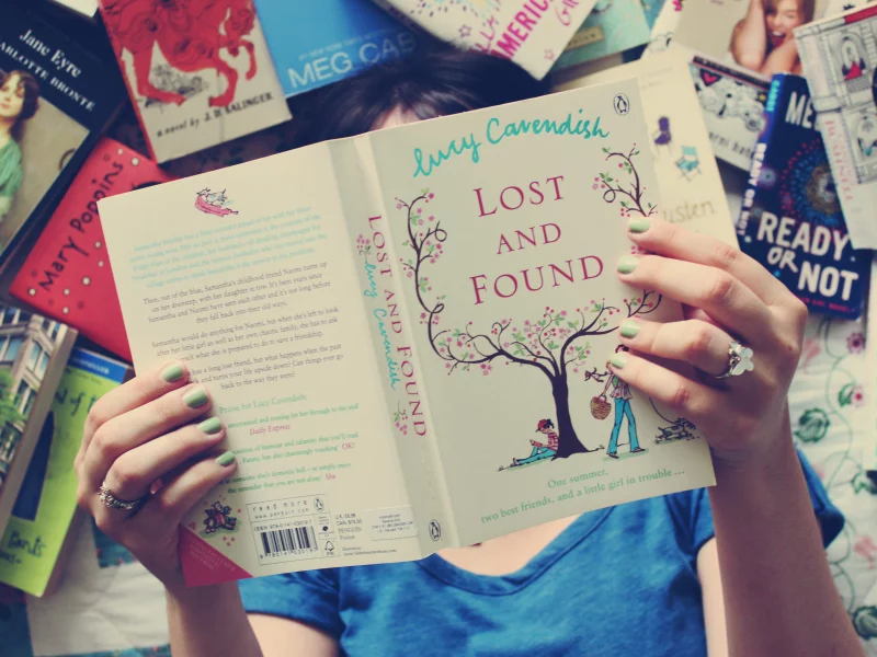 книги, руки, лак, девушка, кольца, книжка, настроения