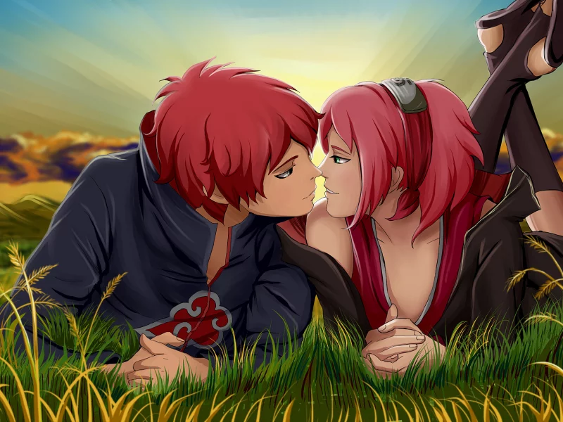 akasuna no sasori, naruto, art, повязка, ниндзя, sakura haruno, akina686