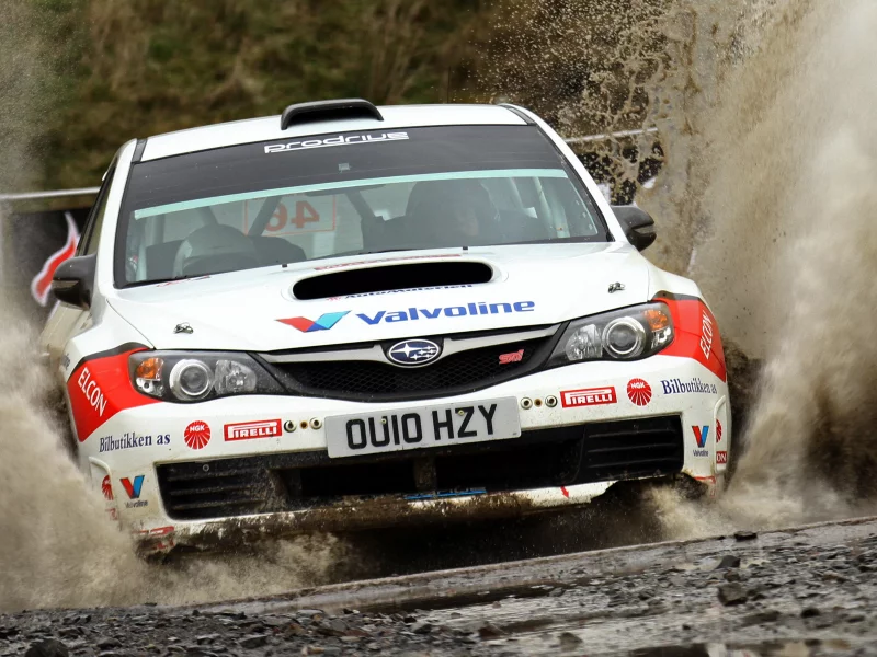 машина, wrc, impreza, гонка, авто, белый, subaru, капот, rally, спорт