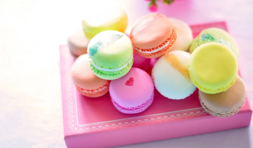 сладости, макарун, macaron, разноцветное, десерт, печенье