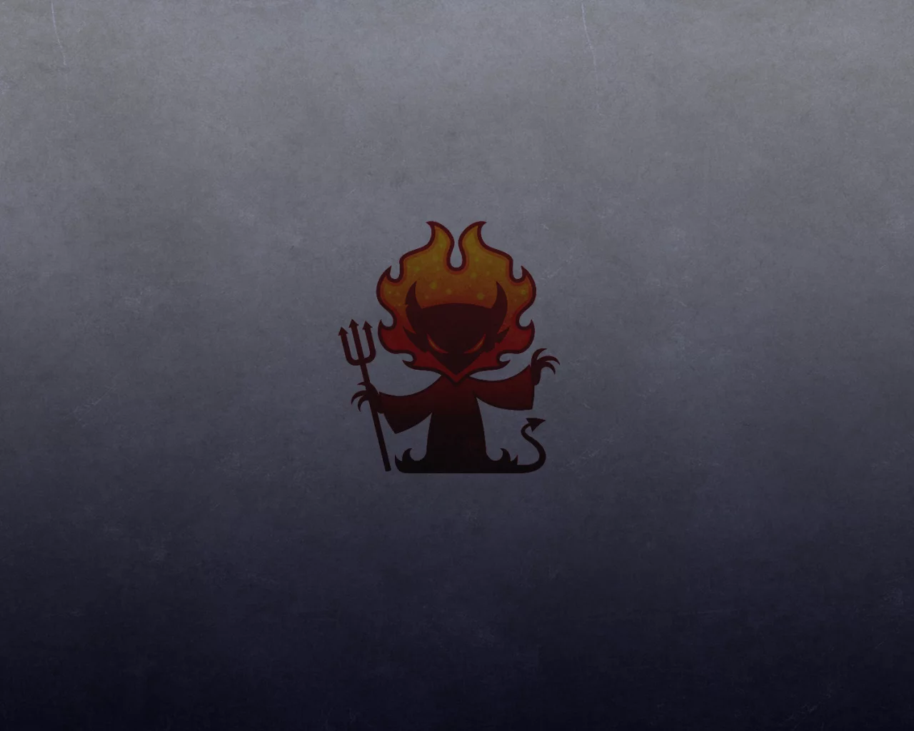 трезубец, темный фон, рога, хвост, огонь, red devil, красный
