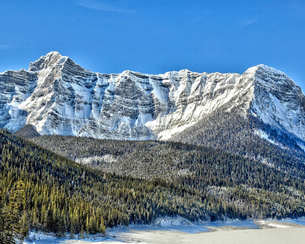 канада, гора саррайль, вершина, снег, хребёт, mount sarrail