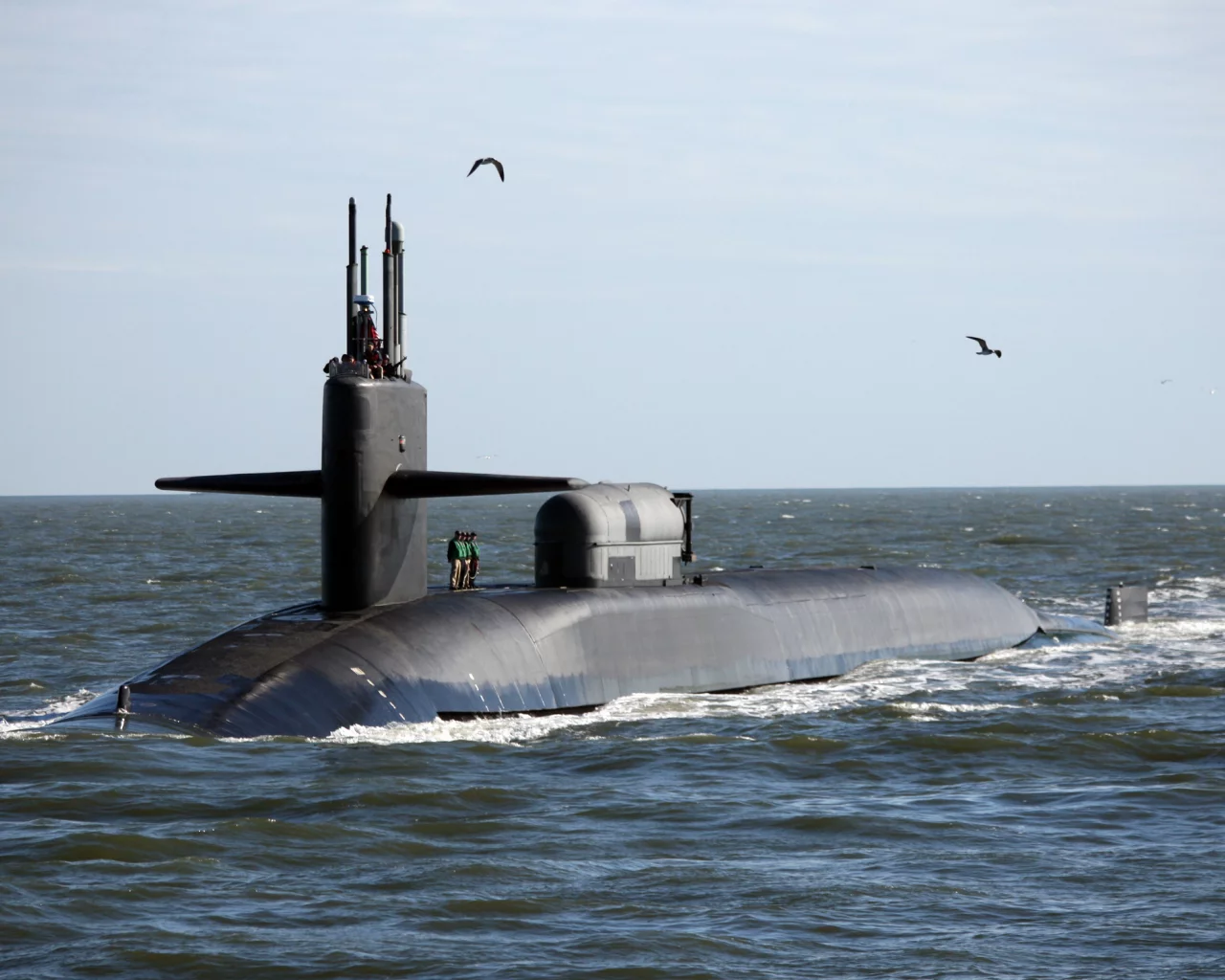 выдвижные, uss georgia, океан, сша, устройства, вмс, апл