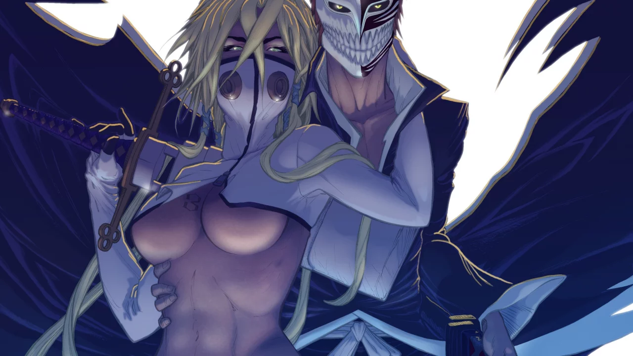 bleach, boysicat, аниме, девушка, juggertha, kurosaki ichigo, арт, tia harribel