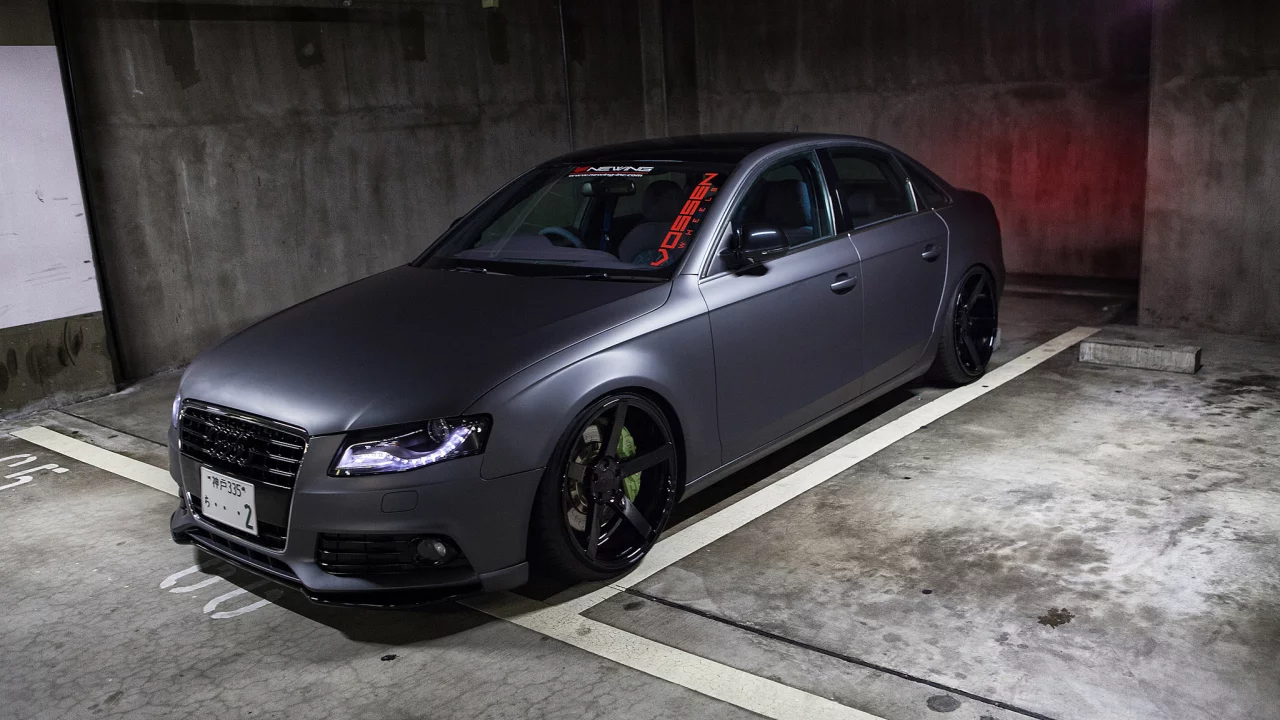 sedan, тюнинг, ауди, audi, vossen, rs4, черная, black