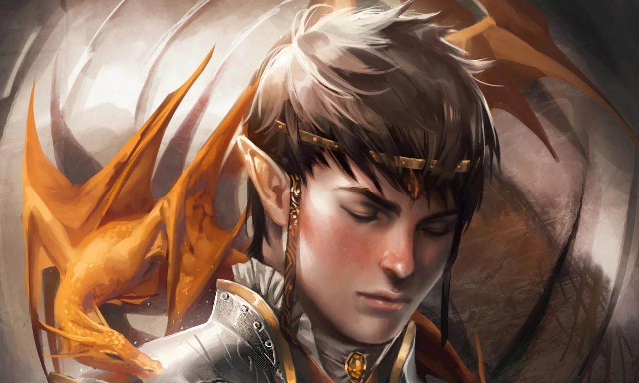 арт, art, faithful, fantasy, dragon, фэнтези, эльф, дракон, elf, sakimichan