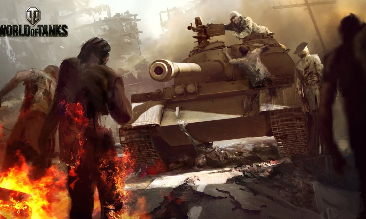 wargaming net, зомби, мир танков, пламя, огонь, wot, world of tanks