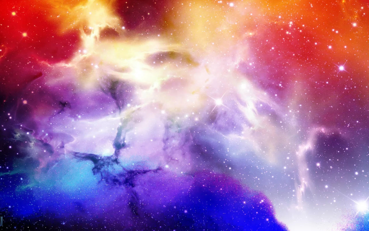 сиреневый, красный, синий, космос, starscape, звёзды