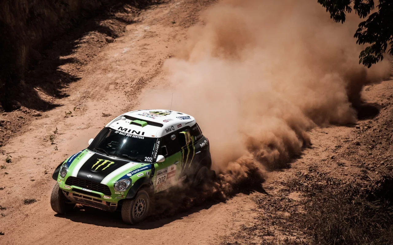 мини купер, x-raid, пыль, mini cooper, скорость, dakar, rally, mini