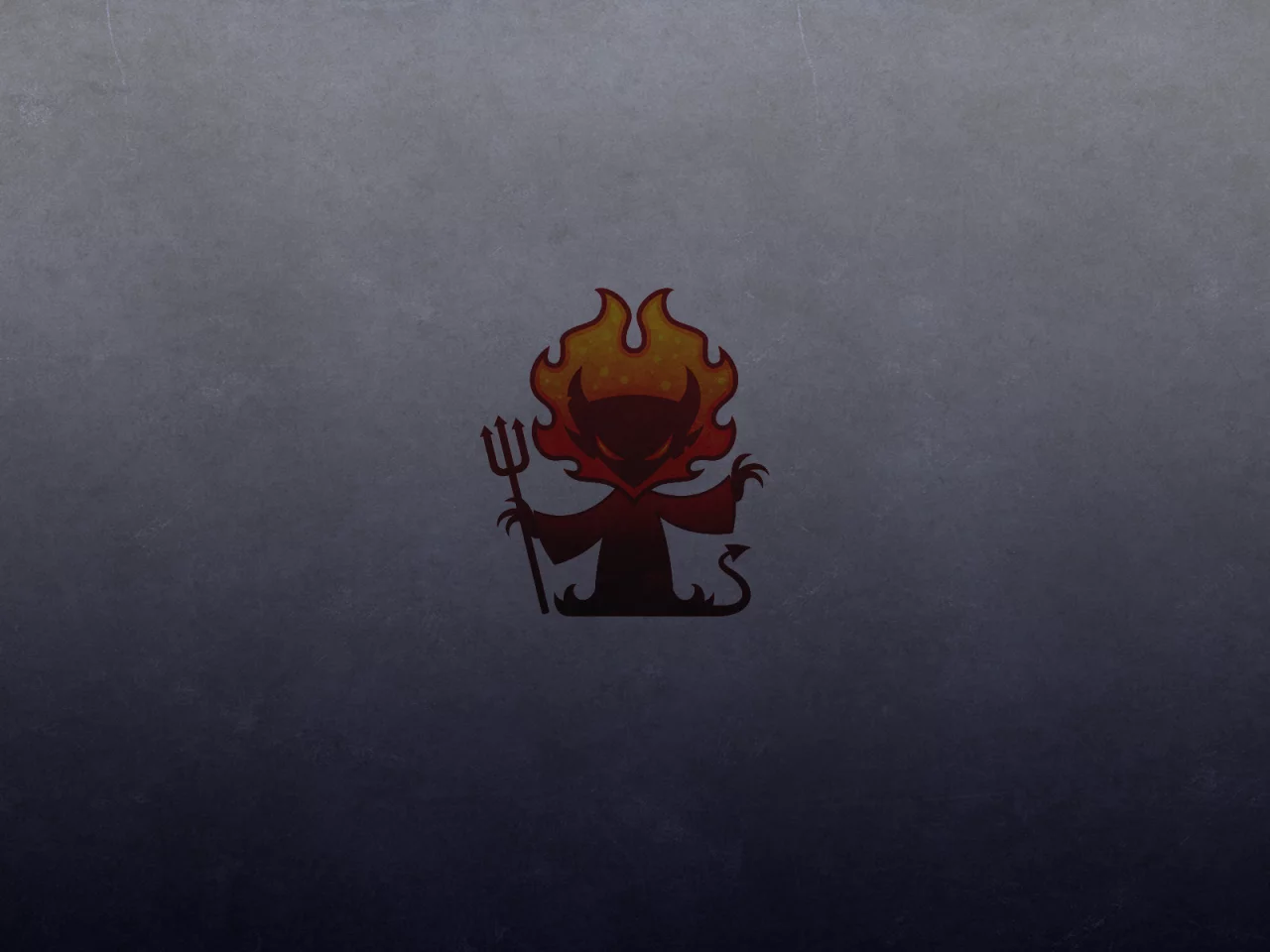 трезубец, темный фон, рога, хвост, огонь, red devil, красный
