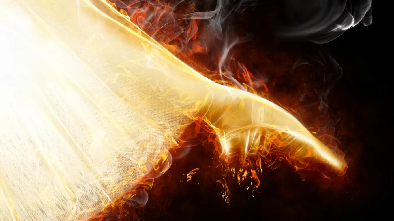 огонь, flames, абстракция