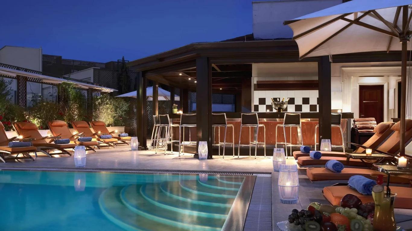 bar, interior, кресла, hause, бассейн, домик, бар, лежаки, pool