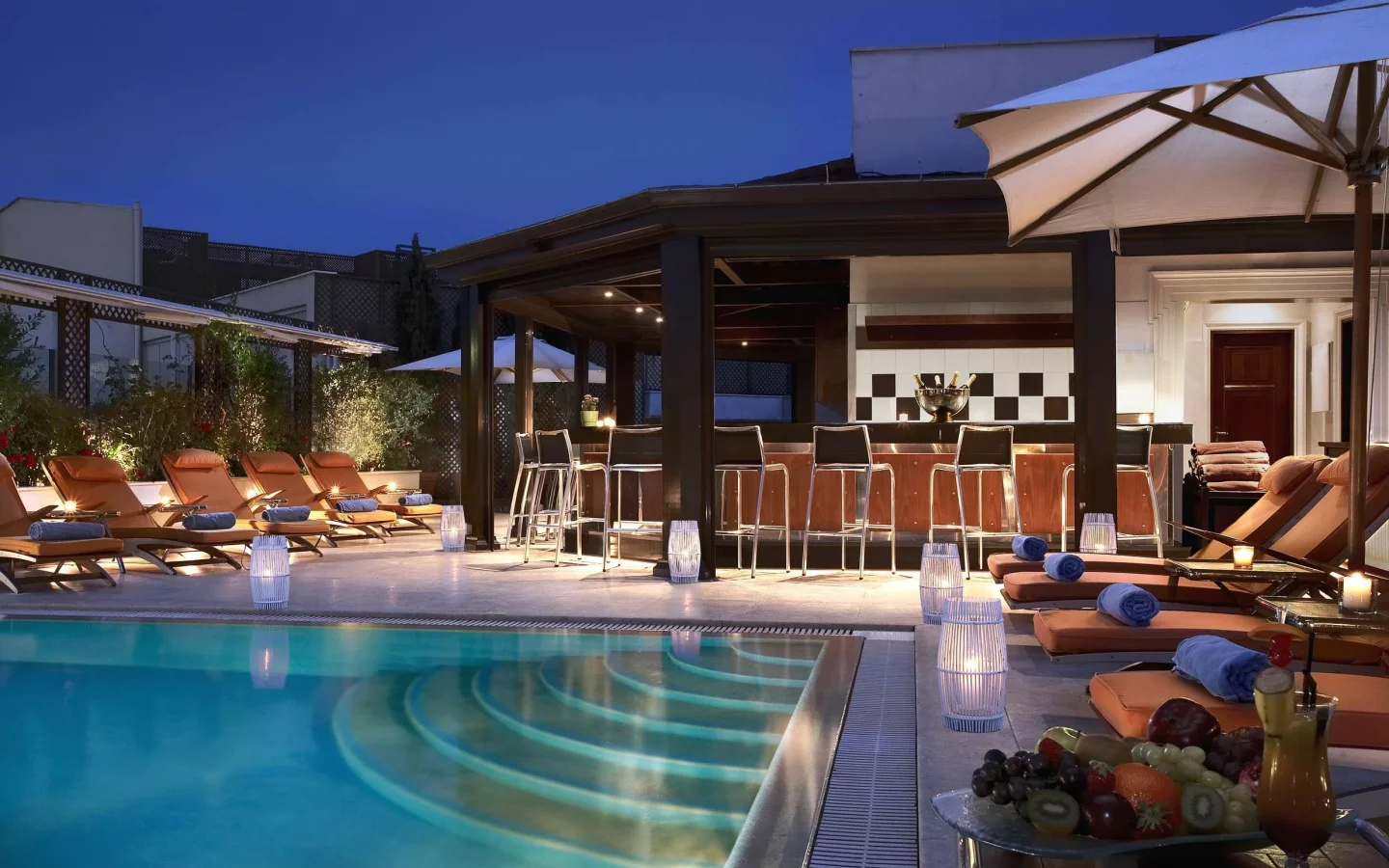 bar, interior, кресла, hause, бассейн, домик, бар, лежаки, pool