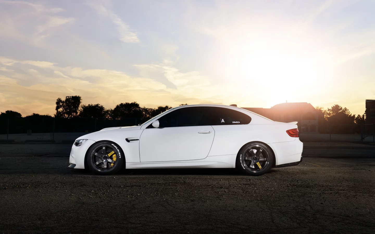 e92, m3, volk, бмв, bmw, white, волк, белый, профиль, wheels, диски