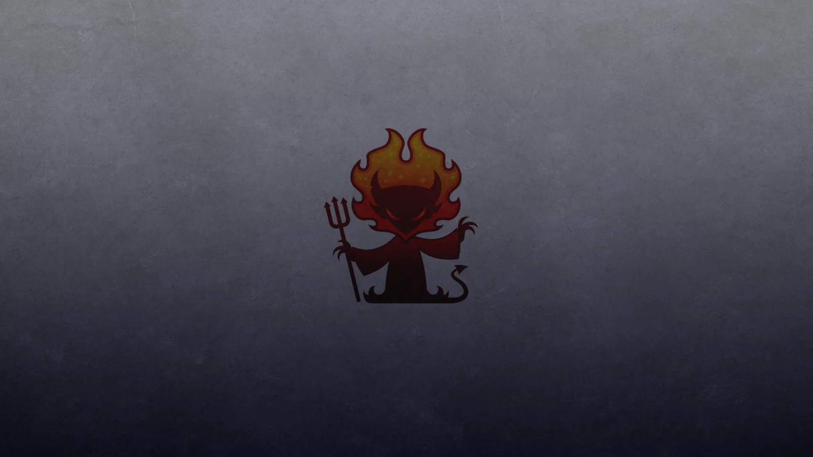 трезубец, темный фон, рога, хвост, огонь, red devil, красный