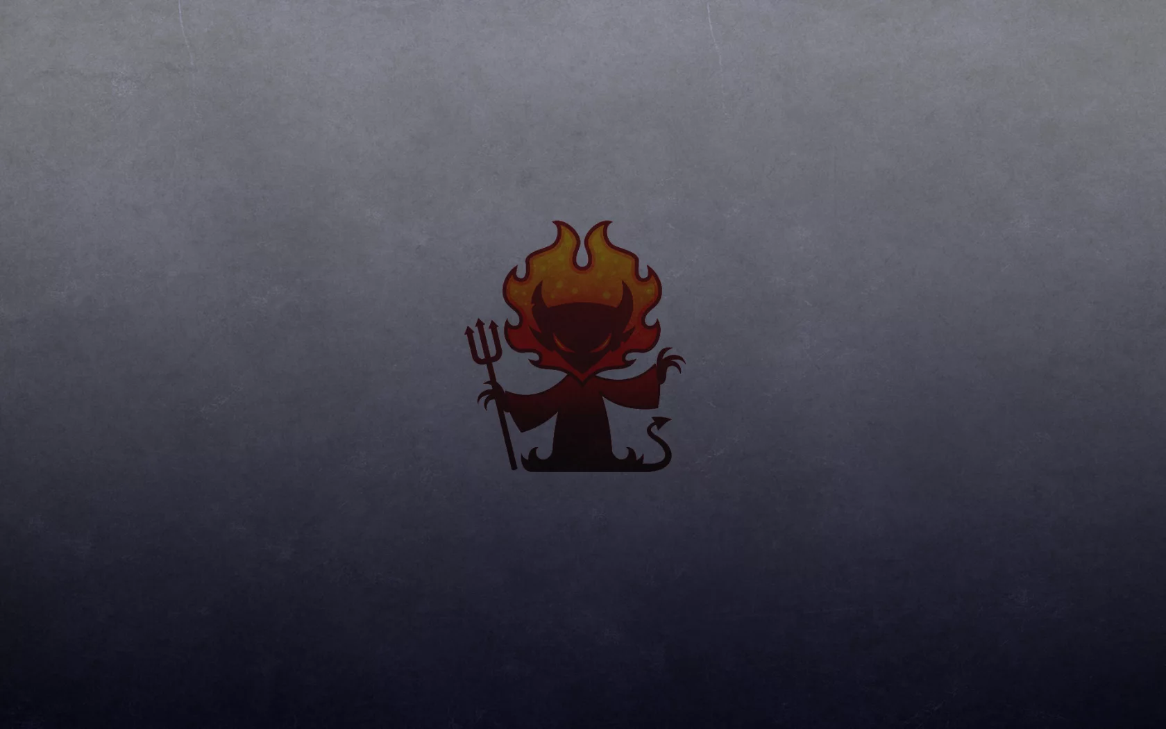 трезубец, темный фон, рога, хвост, огонь, red devil, красный