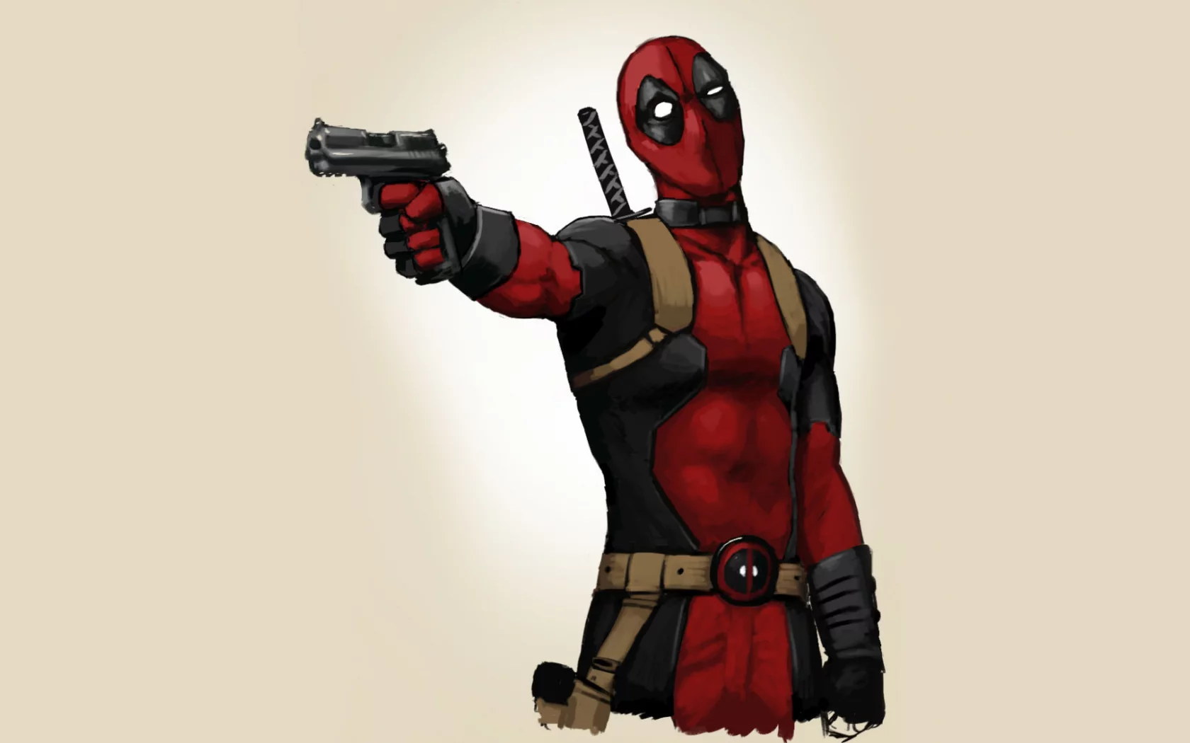 дэдпул, фон, пистолет, deadpool, marvel, art, арт, комиксы