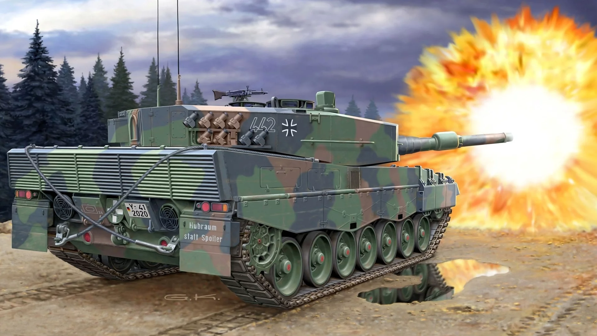 немецкий, танк, камуфляж, leopard 2a4nl, боевой, основной, арт
