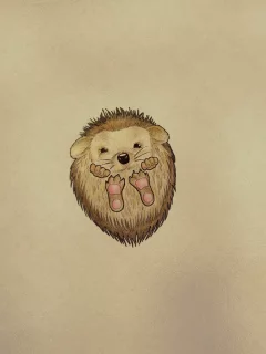 ежик, минимализм, еж, hedgehog