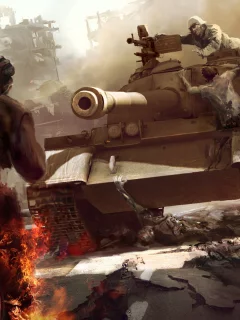 wargaming net, зомби, мир танков, пламя, огонь, wot, world of tanks
