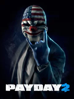 payday 2, маска, ограбление, черный фон