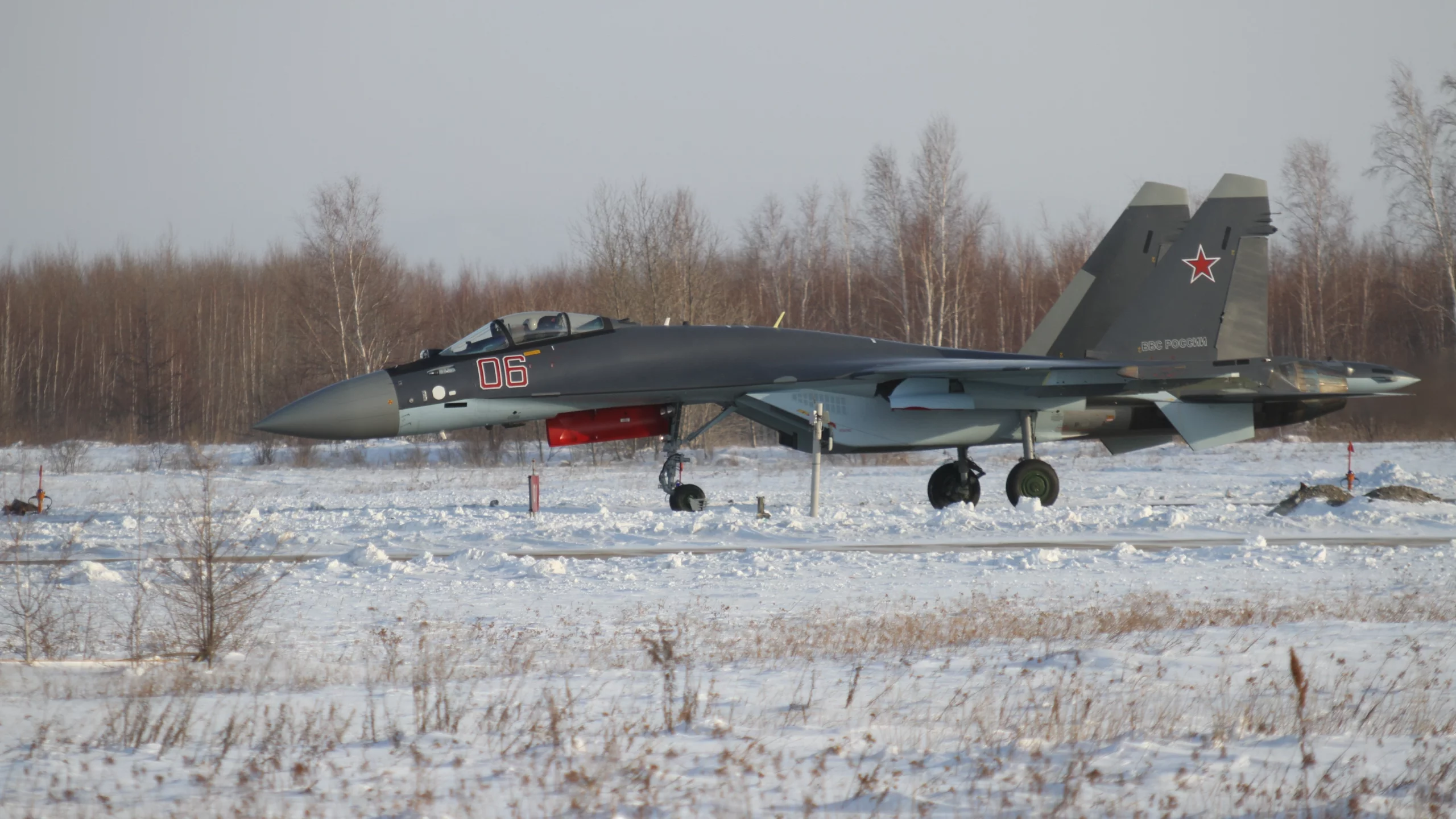зима, су-35с, серийный, истребитель, 06, снег