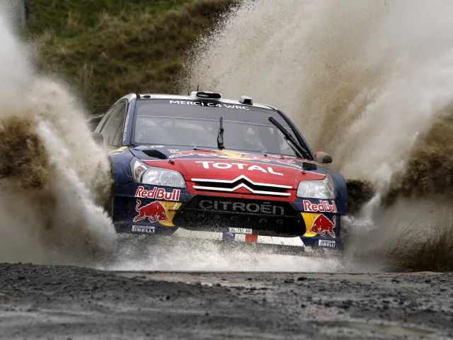 ds3, фары, wrc, брызги, вода, rally, гонка, citroen, ралли, red bull
