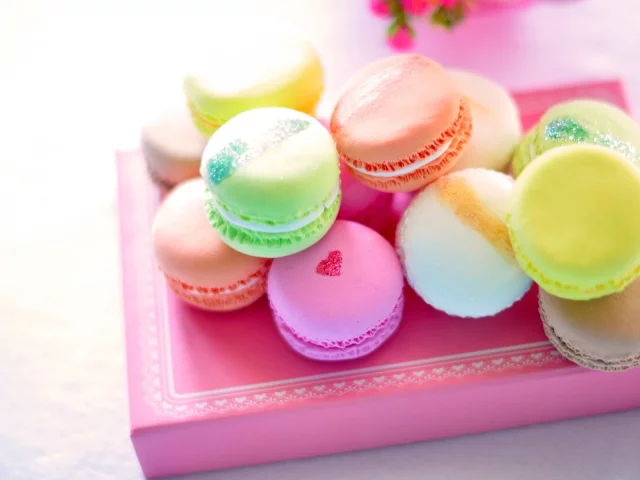 сладости, макарун, macaron, разноцветное, десерт, печенье