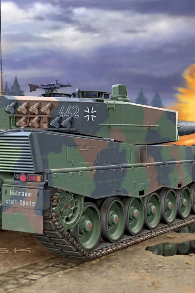 немецкий, танк, камуфляж, leopard 2a4nl, боевой, основной, арт