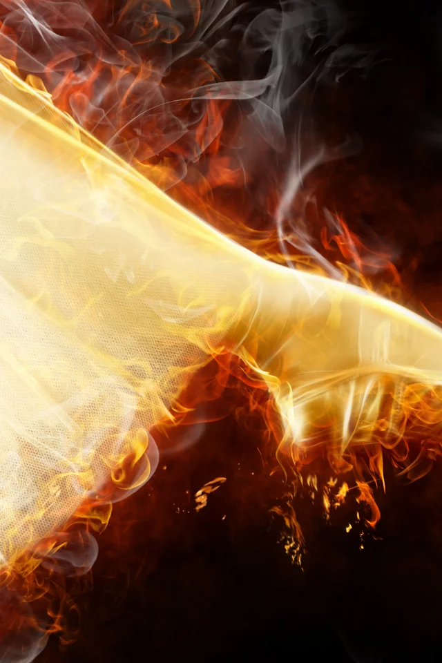 огонь, flames, абстракция