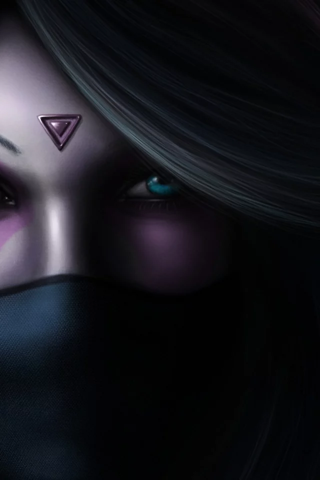 арт, the templar assassin, символ, девушка, lanaya, эльф, dota 2, повязка