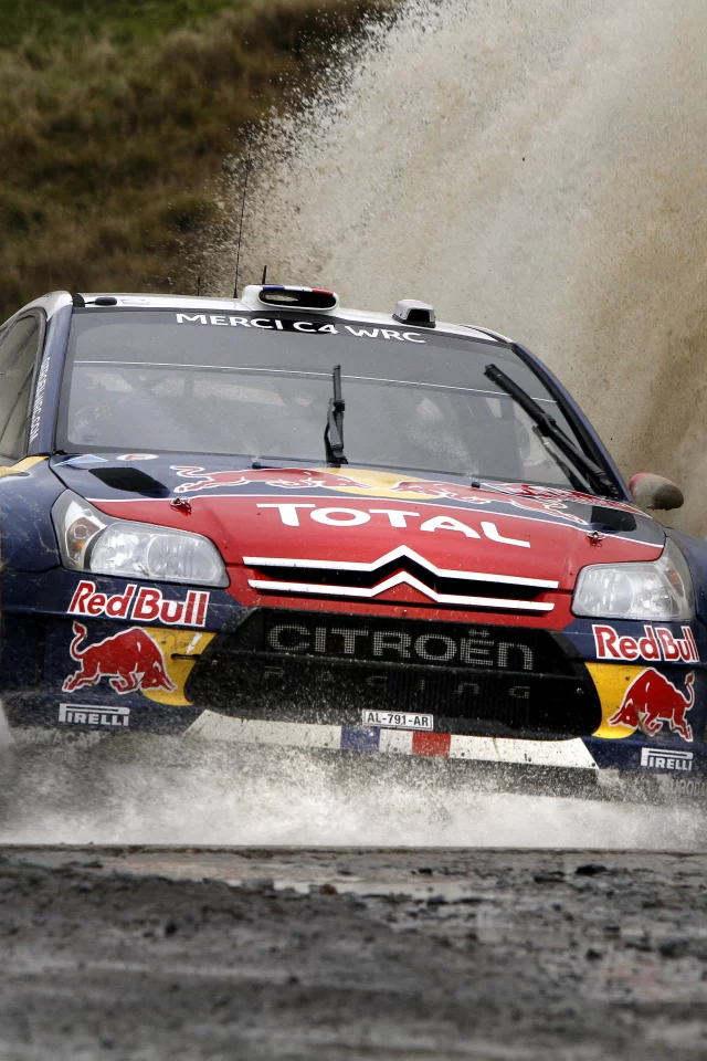 ds3, фары, wrc, брызги, вода, rally, гонка, citroen, ралли, red bull