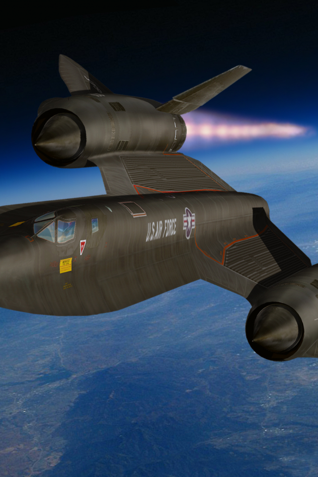 lockheed sr-71, _чёрный дрозд_, _blackbird_, земля, небо