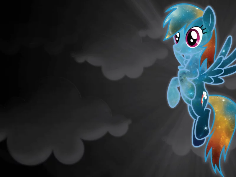 облока, my little pony, rainbow dash, пони