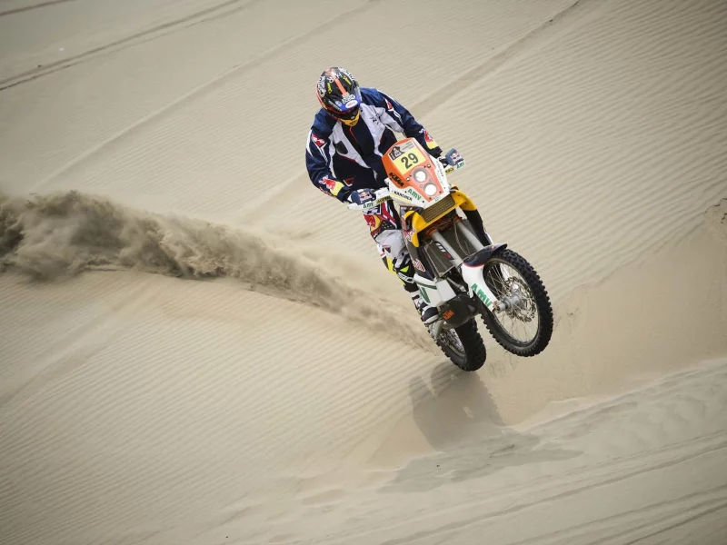 dakar, мотоцикл, песок, rally, гонщик, гонка