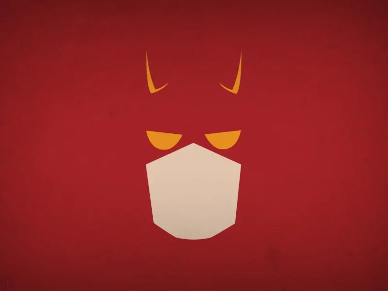 daredevil, marvel comics, минимализм, blo0p