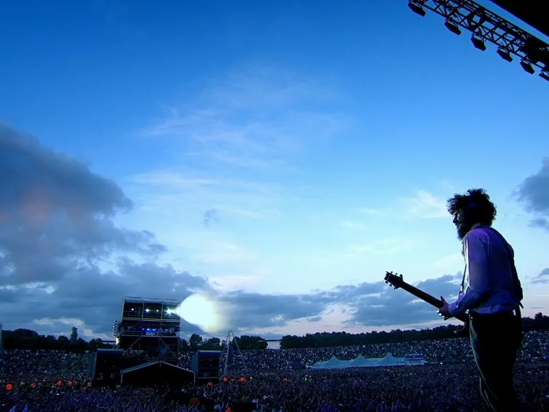 bradford philip delson, rock, linkin park, концерт, гитара, толпа