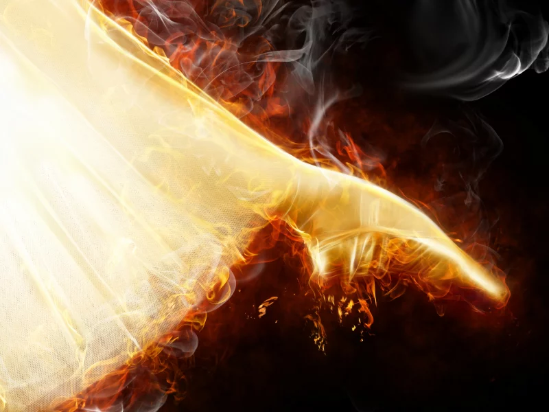 огонь, flames, абстракция