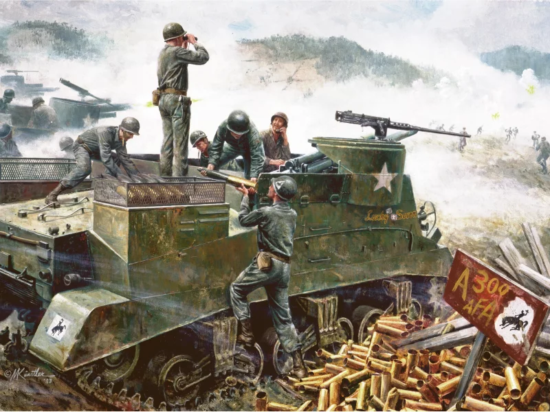 18 мая 1951 года, hongchon, арт, южная корея