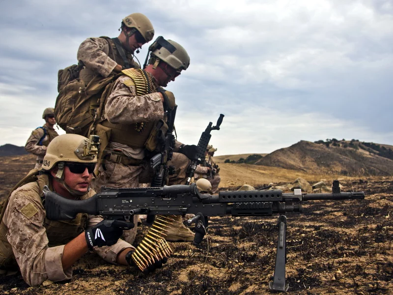 united states marine corps, оружие, солдаты